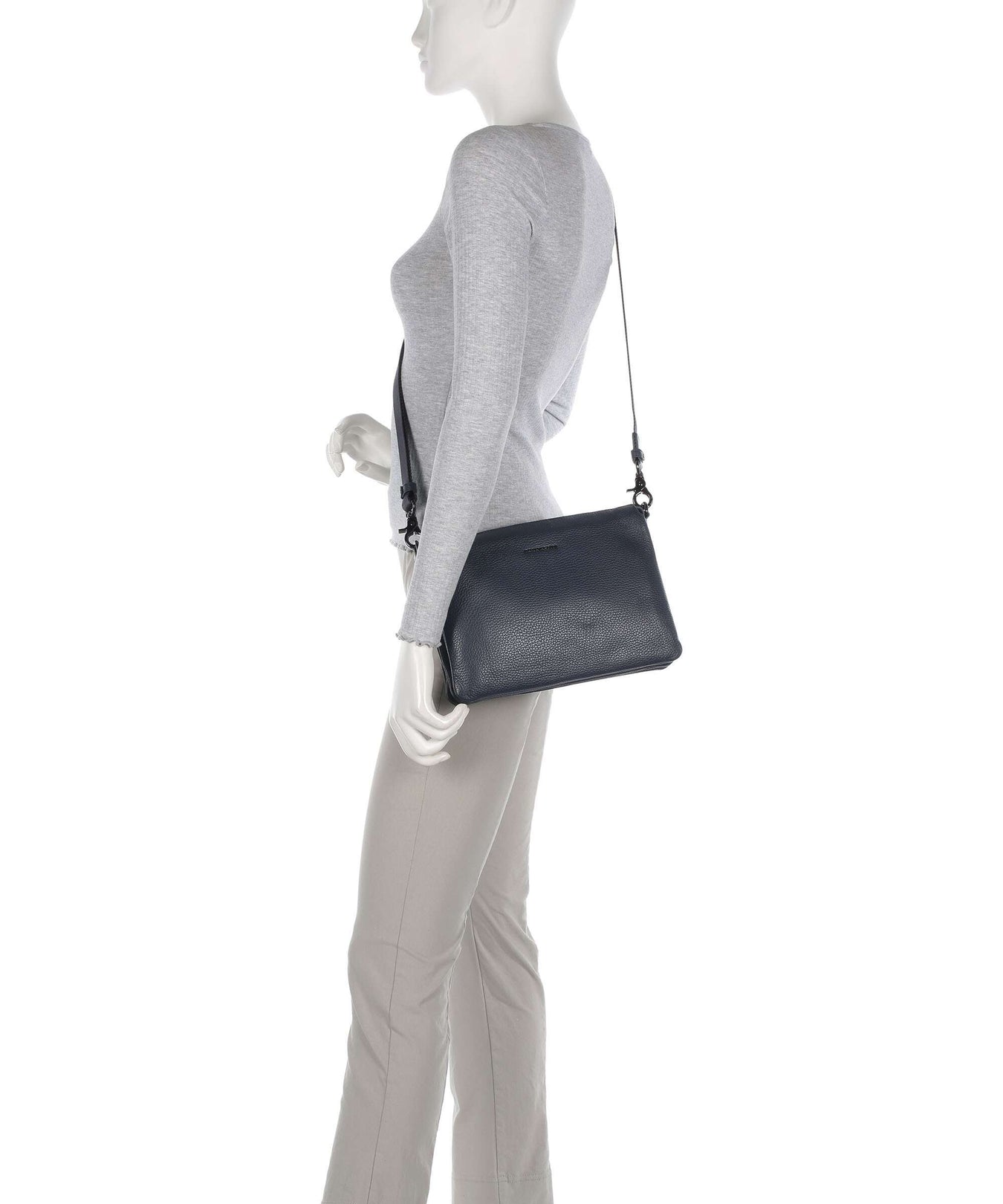 Mandarina Duck Mellow Leather Crossbody bag dress blue