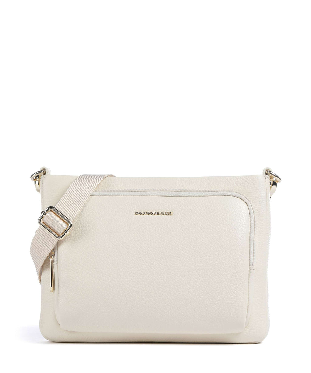 Mandarina Duck Mellow Leather Crossbody bag almond