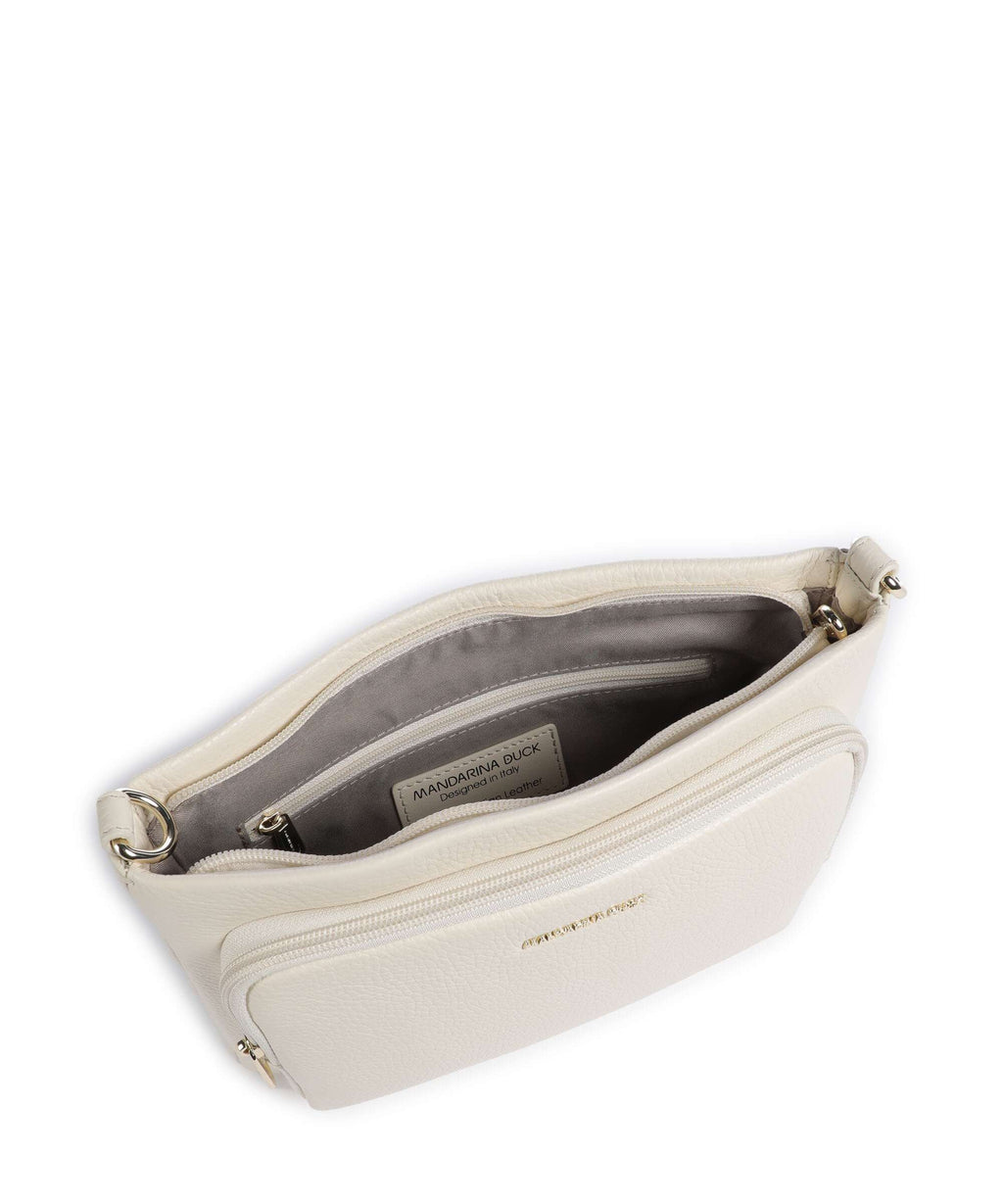 Mandarina Duck Mellow Leather Crossbody bag almond