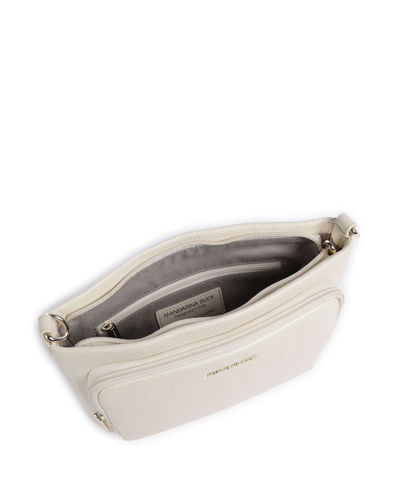 Mandarina Duck Mellow Leather Crossbody bag almond