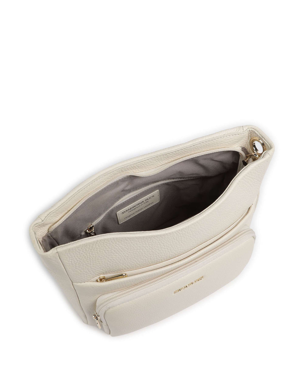 Mandarina Duck Mellow Leather Crossbody bag almond