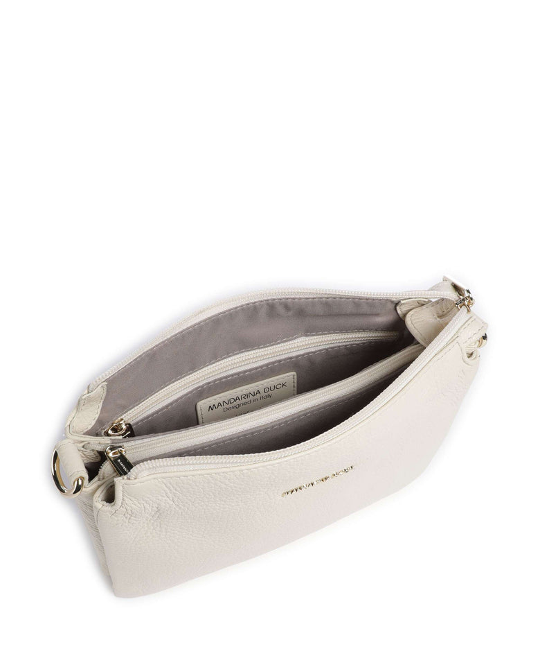 Mandarina Duck Mellow Leather Crossbody bag almond