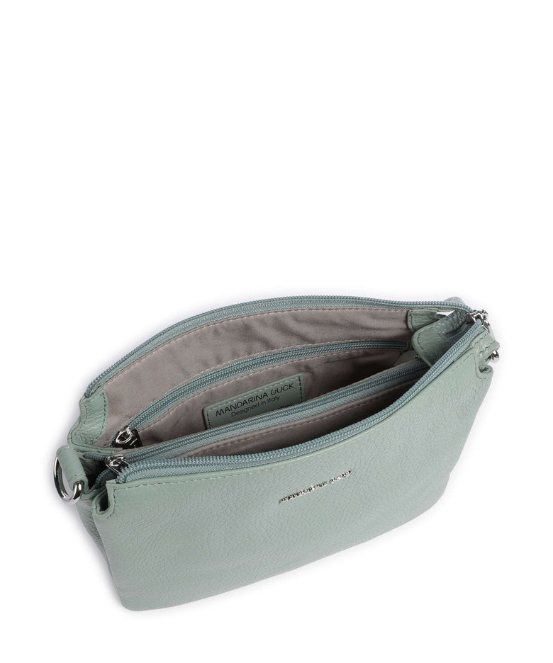 Mandarina Duck Mellow Leather Crossbody bag iceberg green