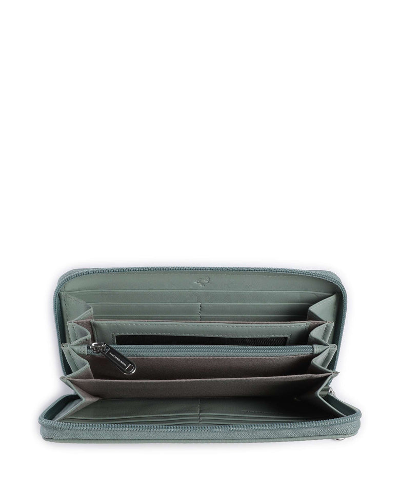 Mandarina Duck Mellow Leather Wallet iceberg green