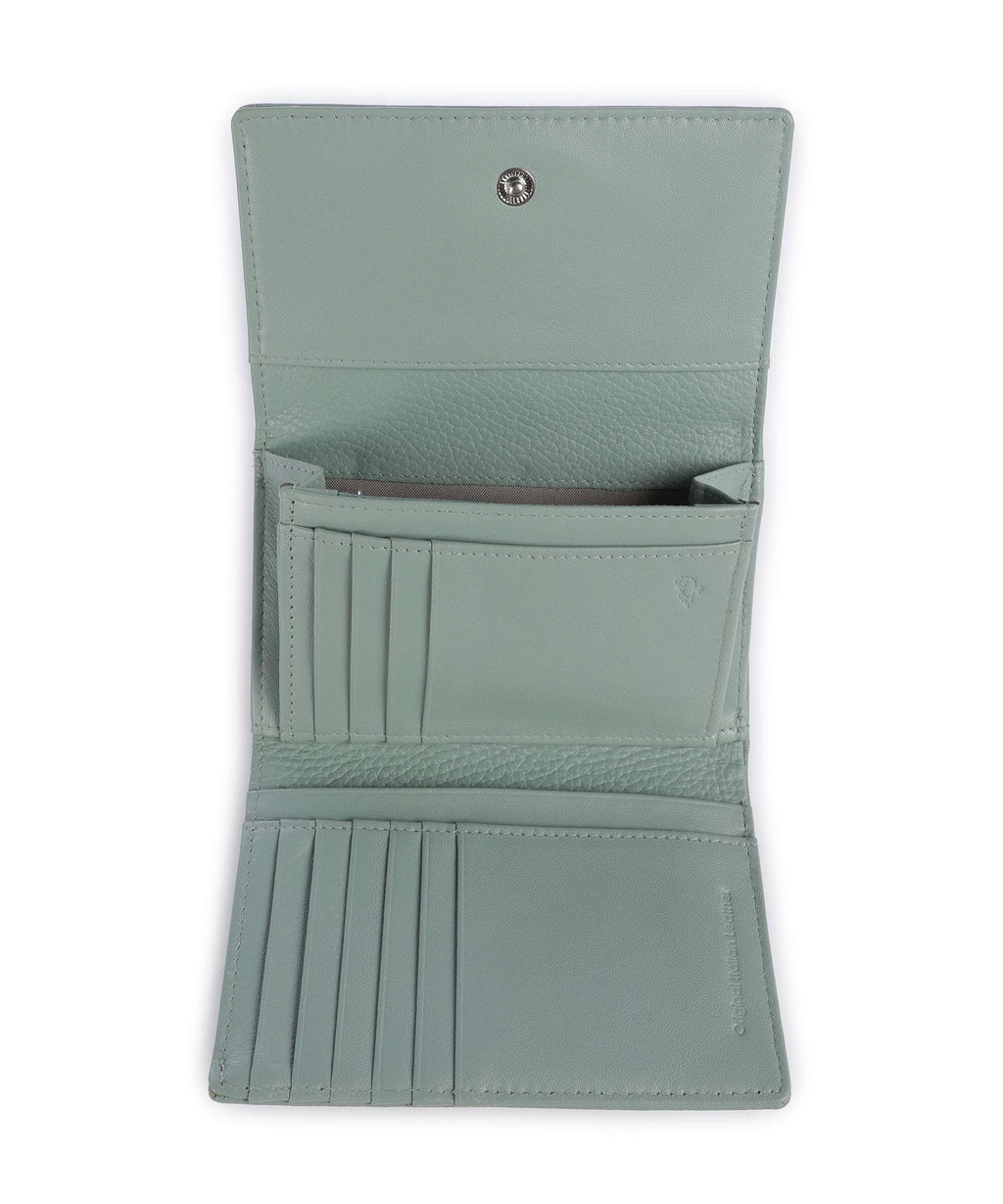 Mandarina Duck Mellow Leather Wallet iceberg green
