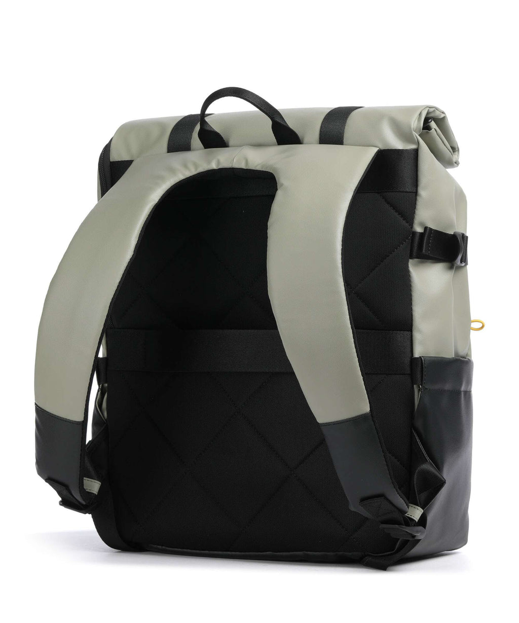 Mandarina Duck Coated Laptop backpack mud
