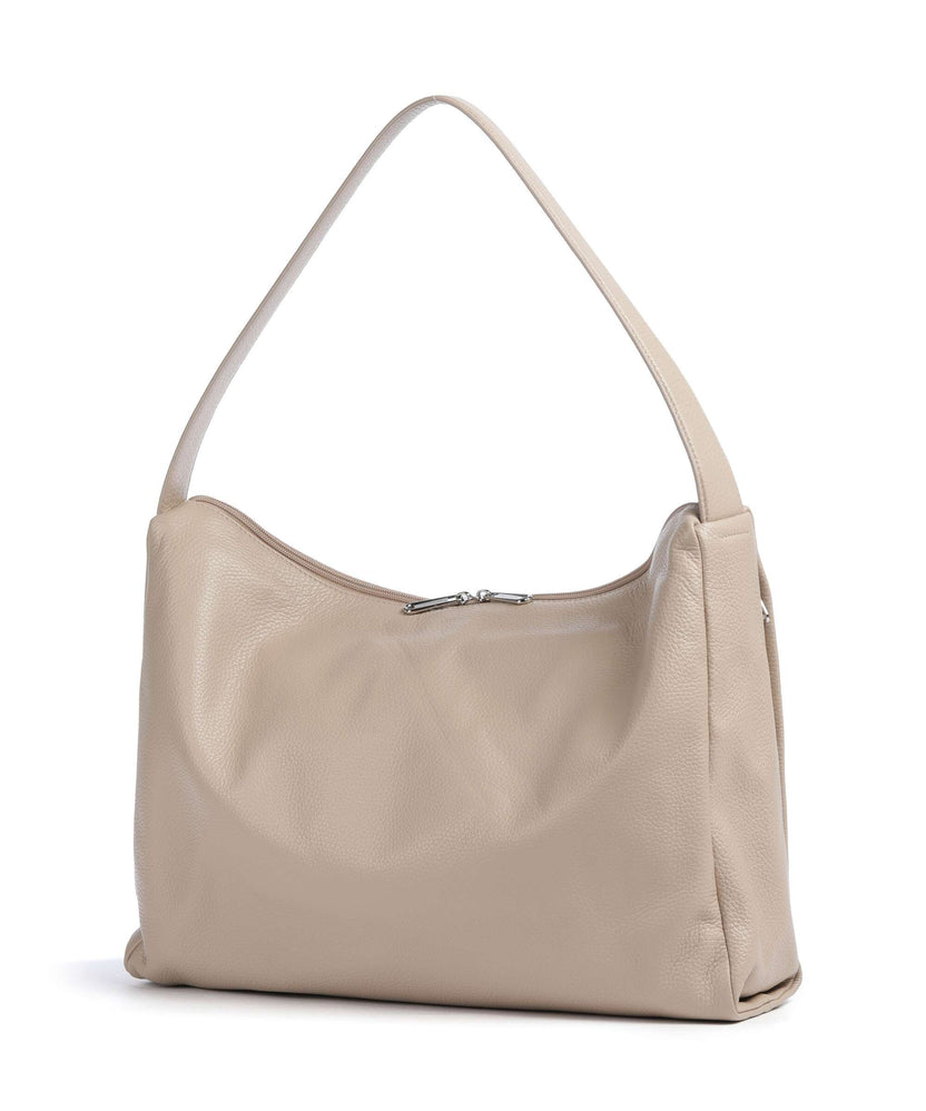 Mandarina Duck Mellow Leather Hobo bag warm taupe