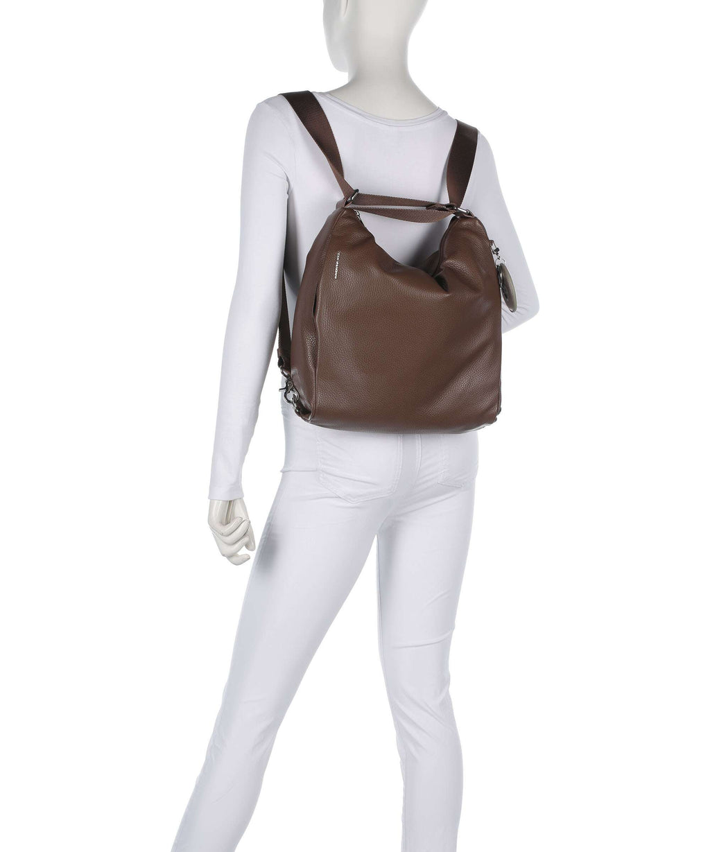 Mandarina Duck Mellow Leather Backpack bag milk chocolate