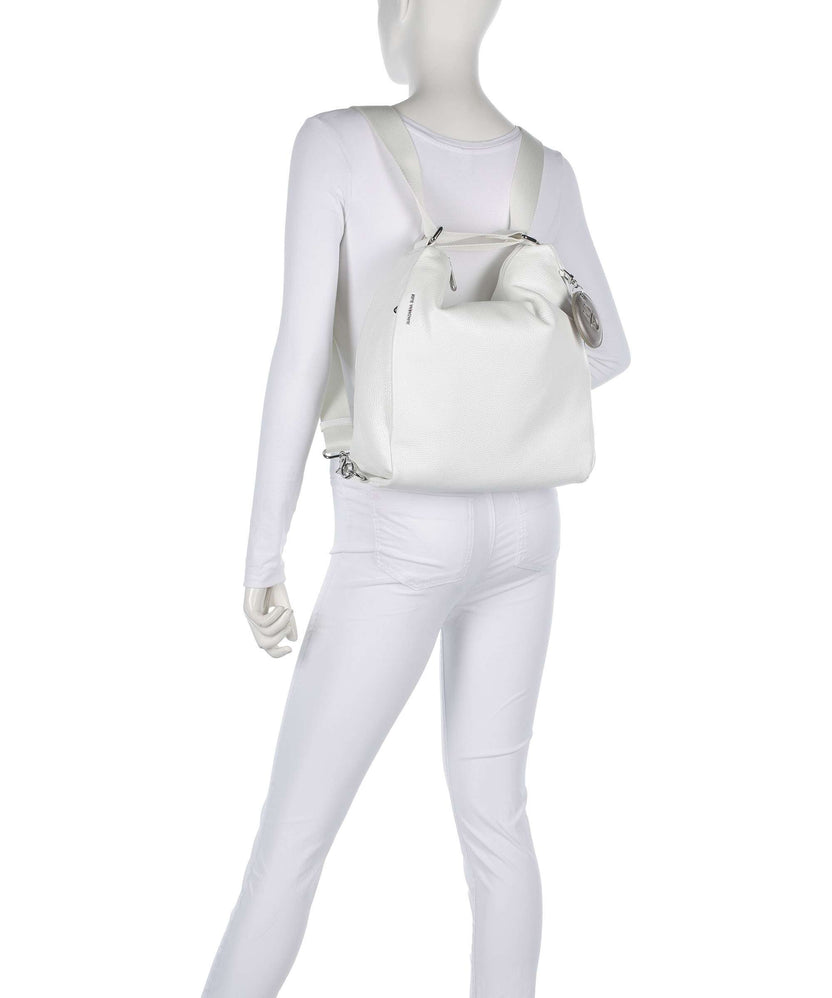 Mandarina Duck Mellow Leather Backpack bag blanc