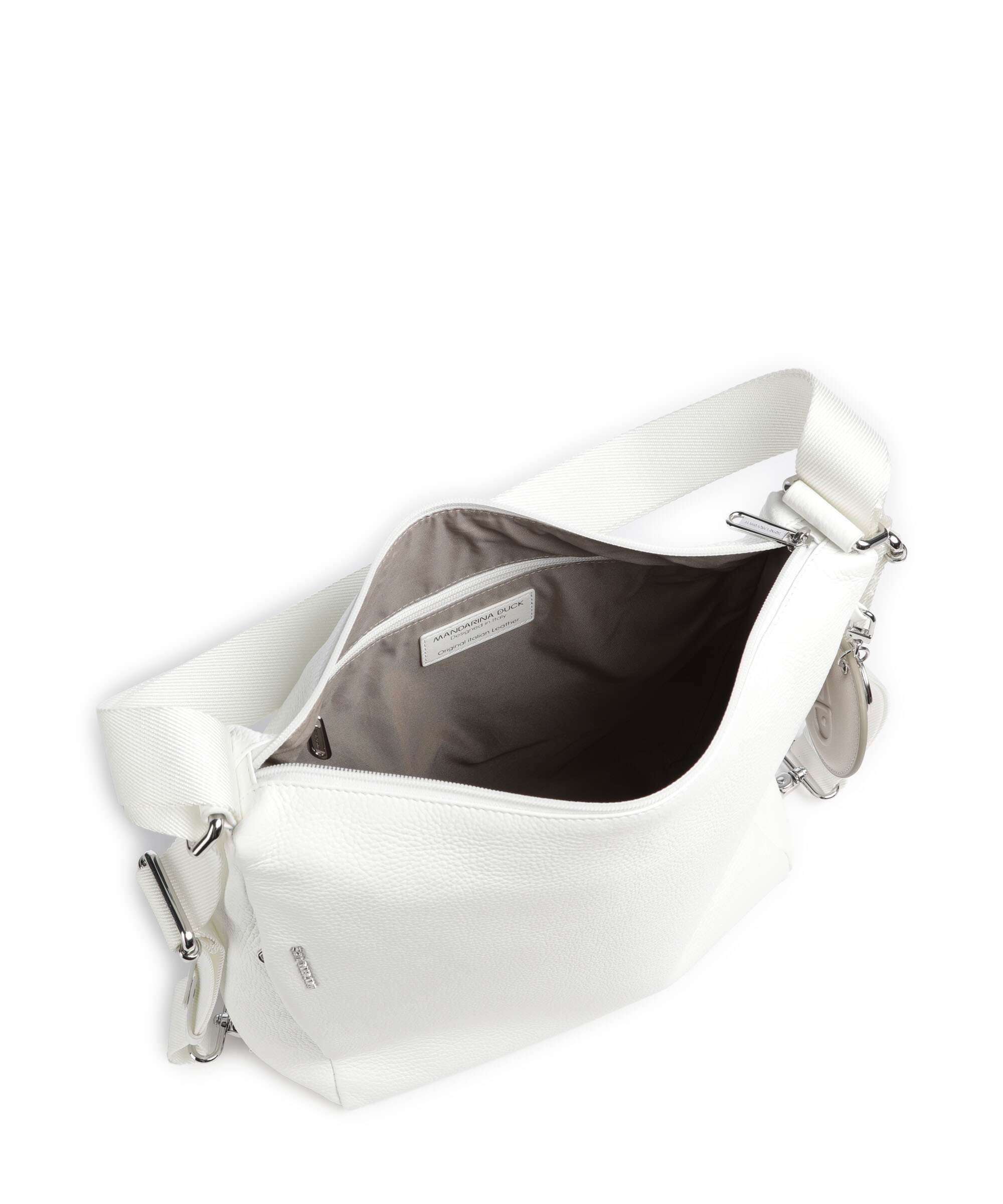 Mandarina Duck Mellow Leather Backpack bag blanc