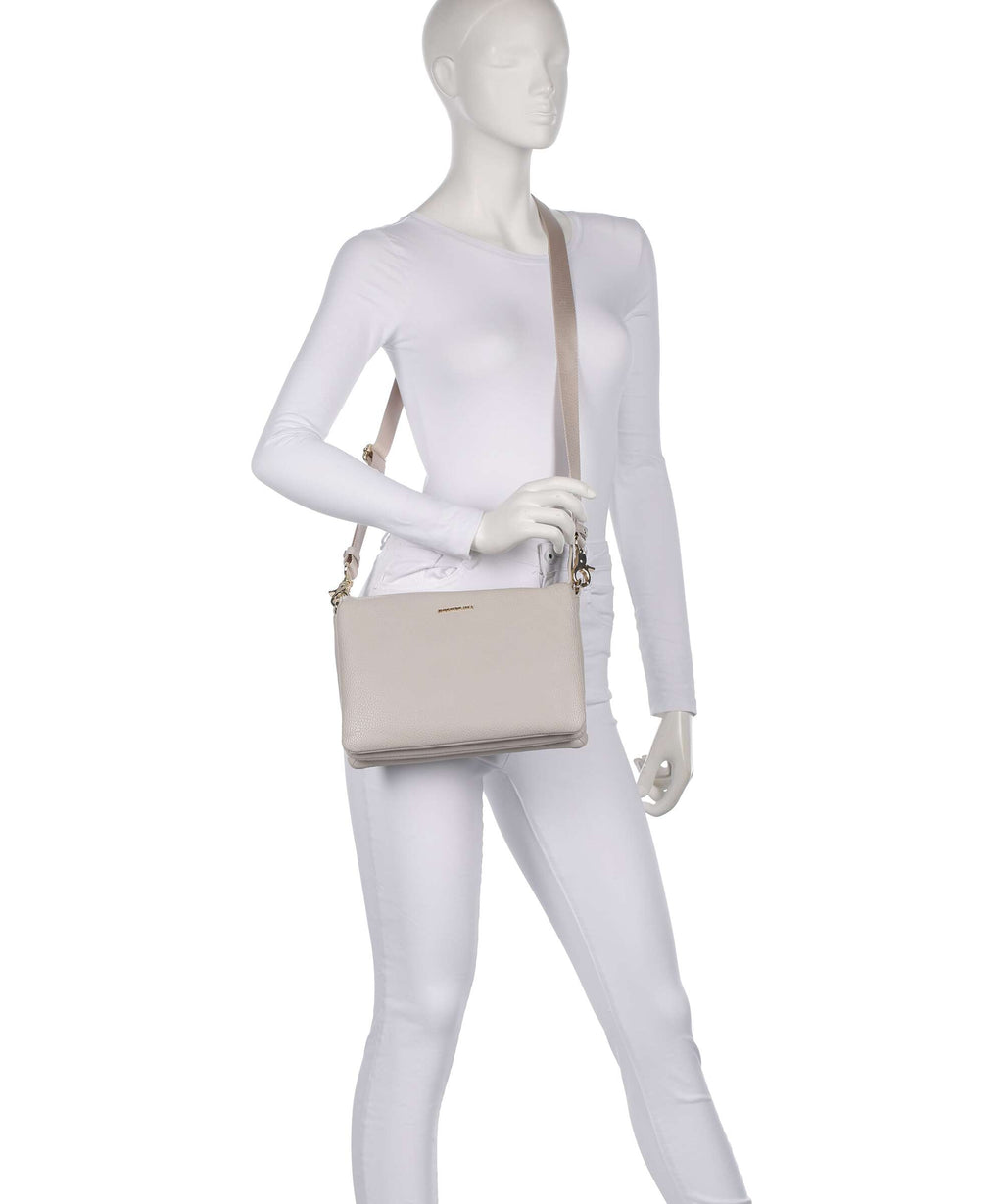 Mandarina Duck Mellow Leather Crossbody bag cocoon