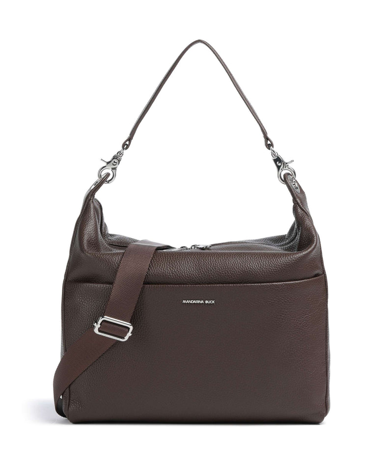 Mandarina Duck Mellow Leather Hobo bag espresso