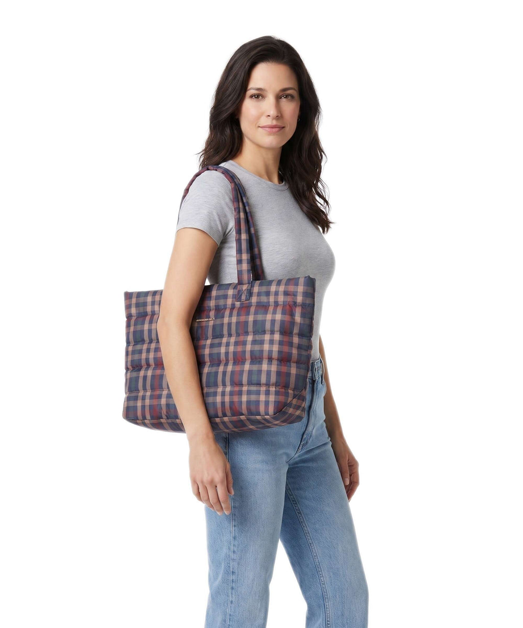 Mandarina Duck Tartan Tote bag tartan brown