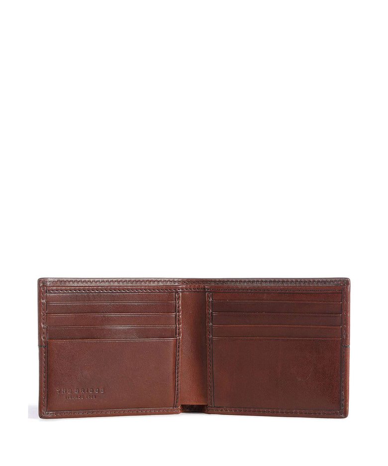 The Bridge Vespucci RFID Credit card holder marrone