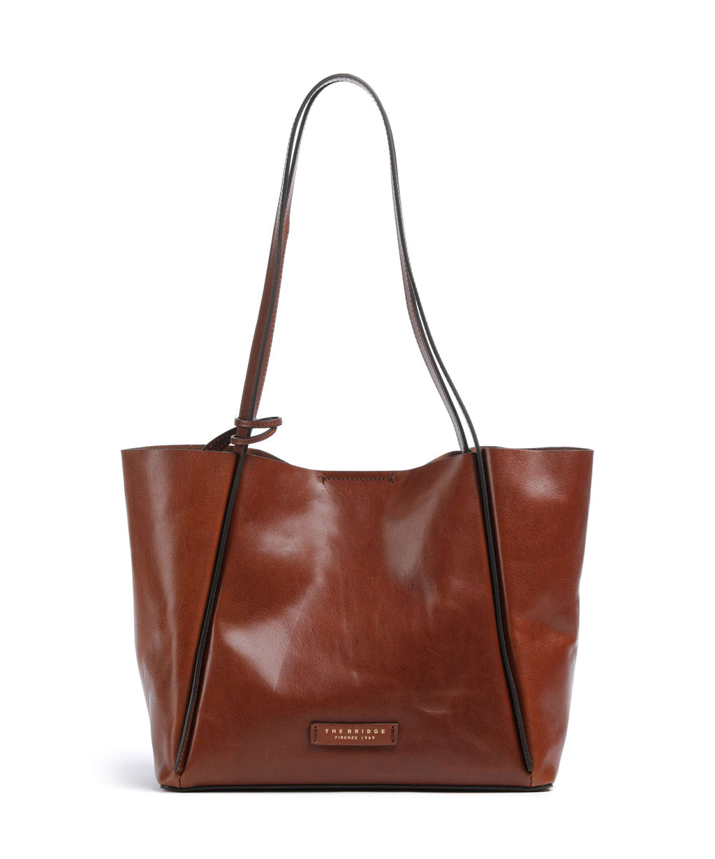 The Bridge Icons Tote bag marrone