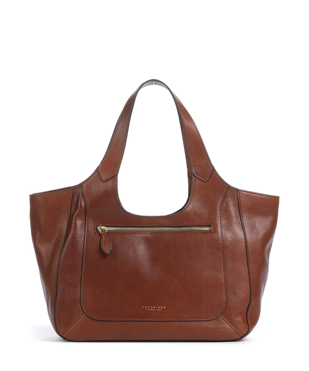 The Bridge Luce Soft Tote bag marrone