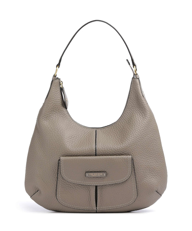 The Bridge Martina Hobo bag greige