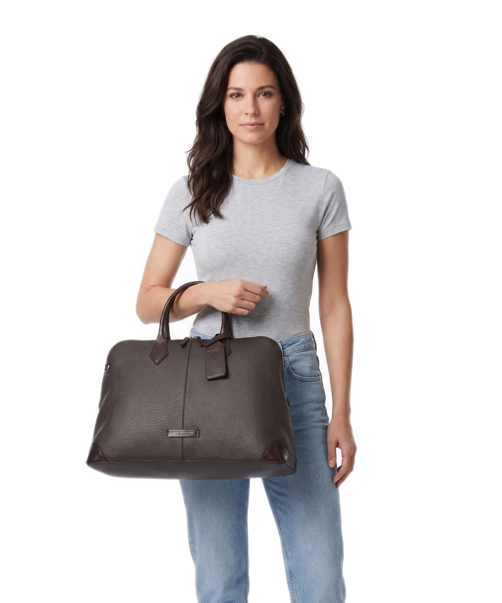 The Bridge Travel Soft Weekend bag moka