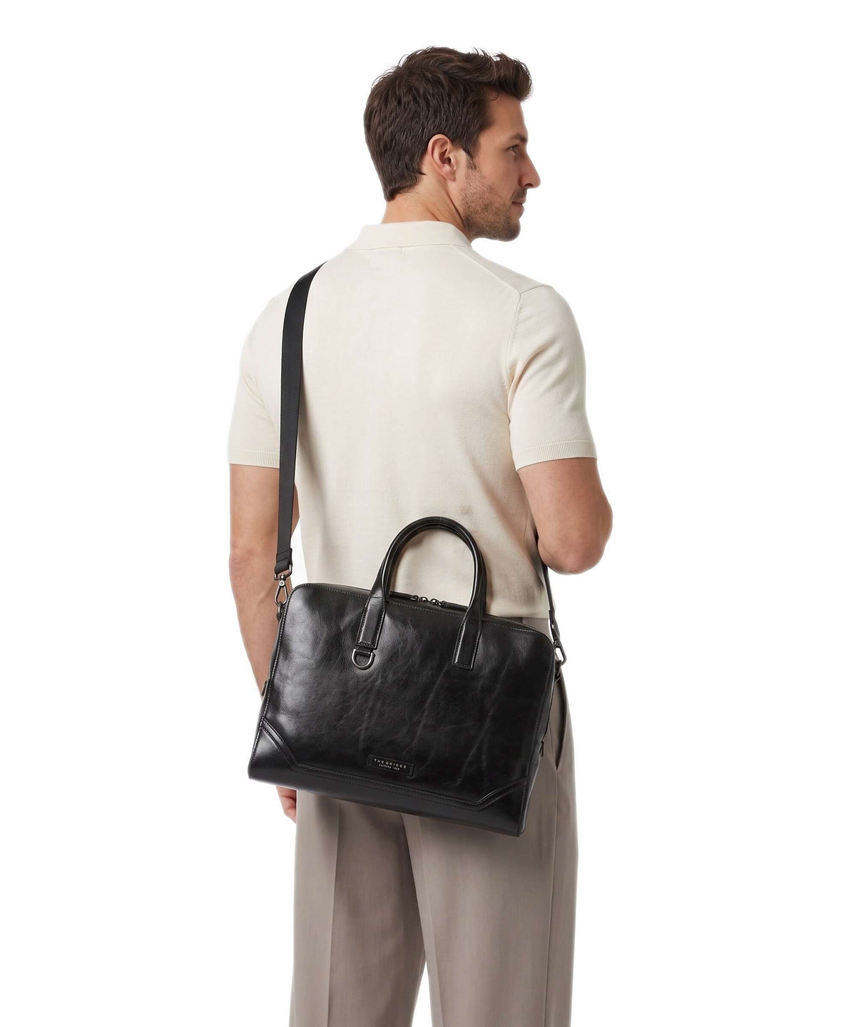 The Bridge Matteo Briefcase nero