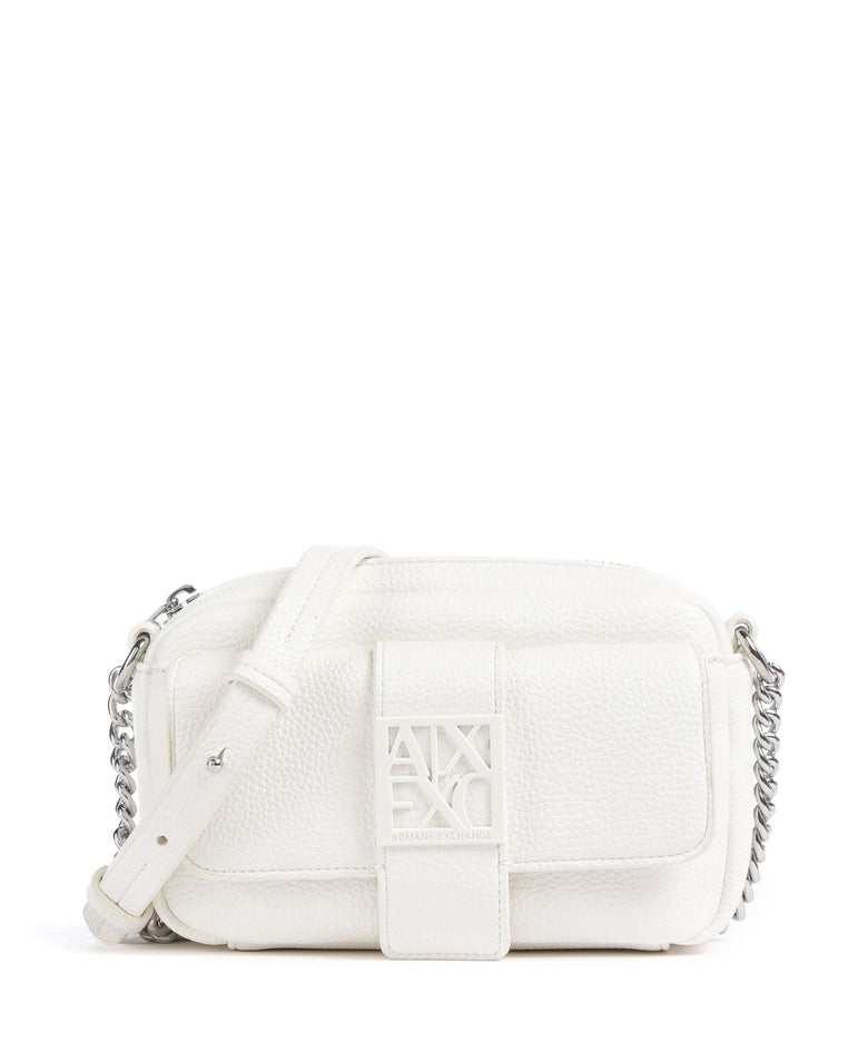 Armani Exchange Susie Soft Crossbody bag off white