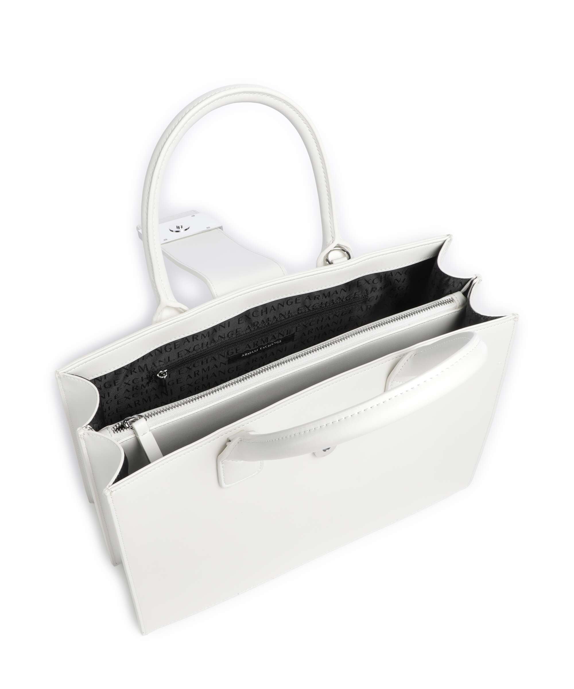 Armani Exchange Wonder M Handbag off white