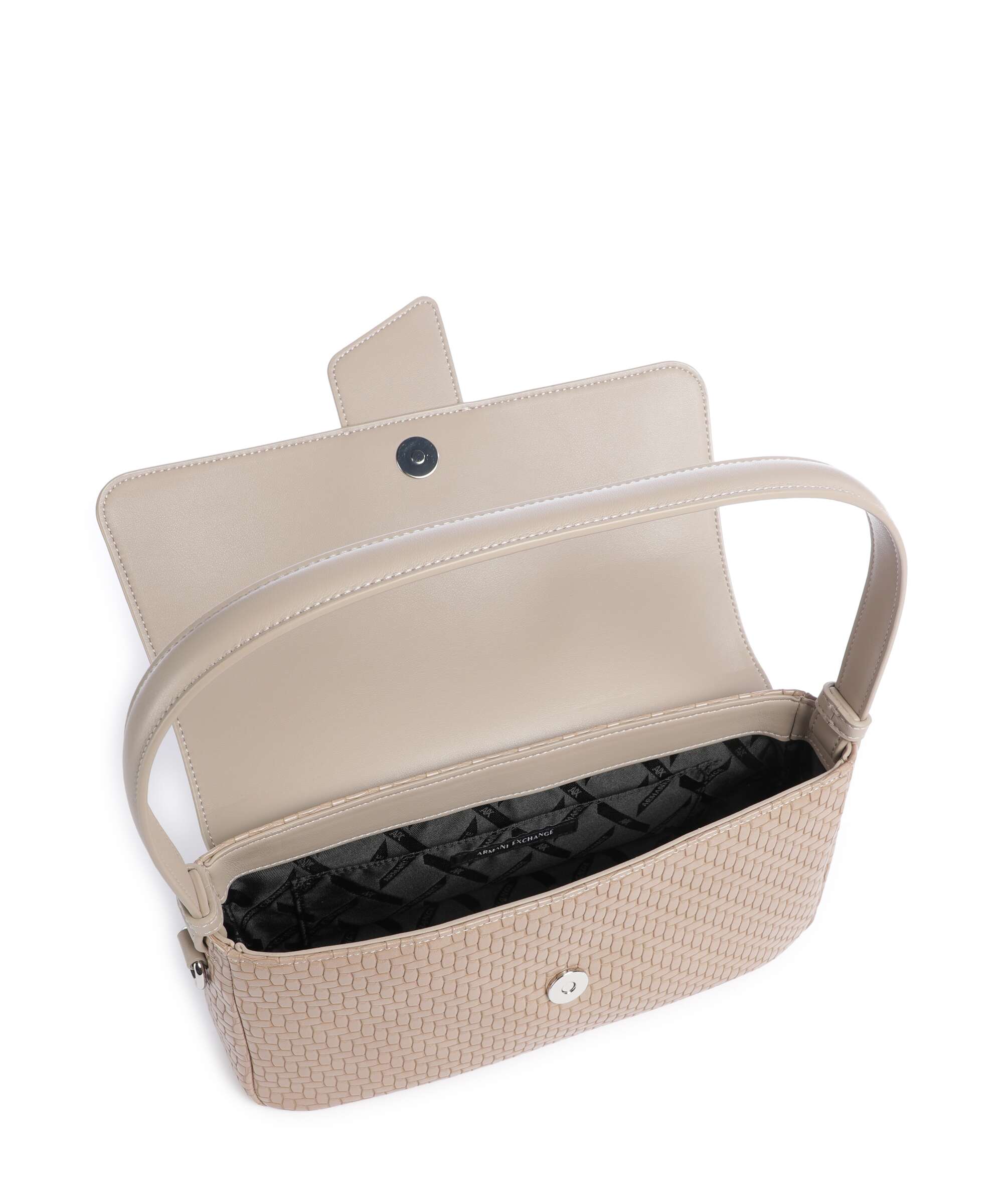 Armani Exchange Susy Soft Woven Shoulder bag sand