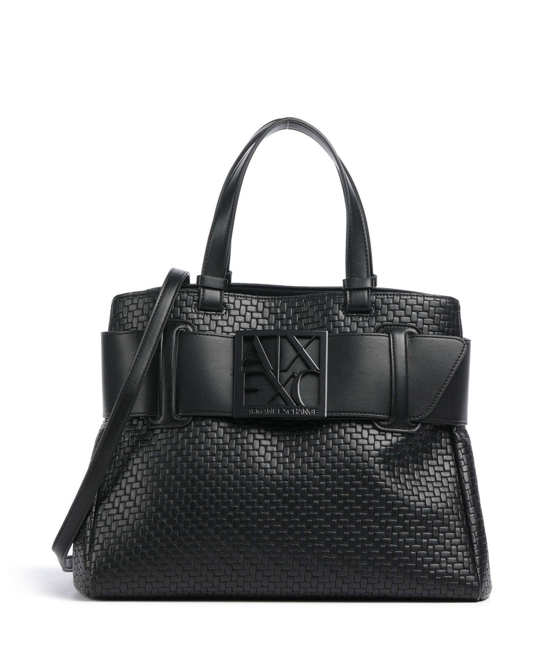 Armani Exchange Susy Soft Woven S Handbag black