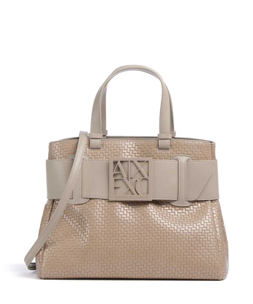 Armani Exchange Susy Soft Woven S Handbag sand