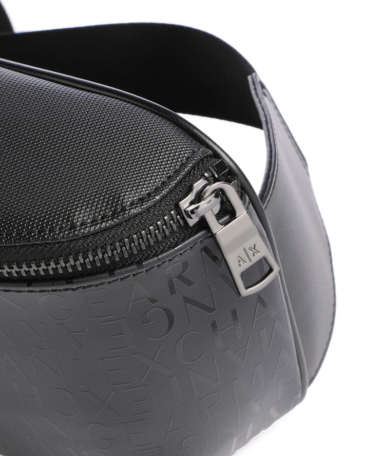 Armani Exchange Dylan Belt bag black/gunmetal/shiny black