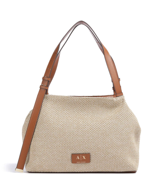 Armani Exchange Alice M Hobo bag natural/saline clay
