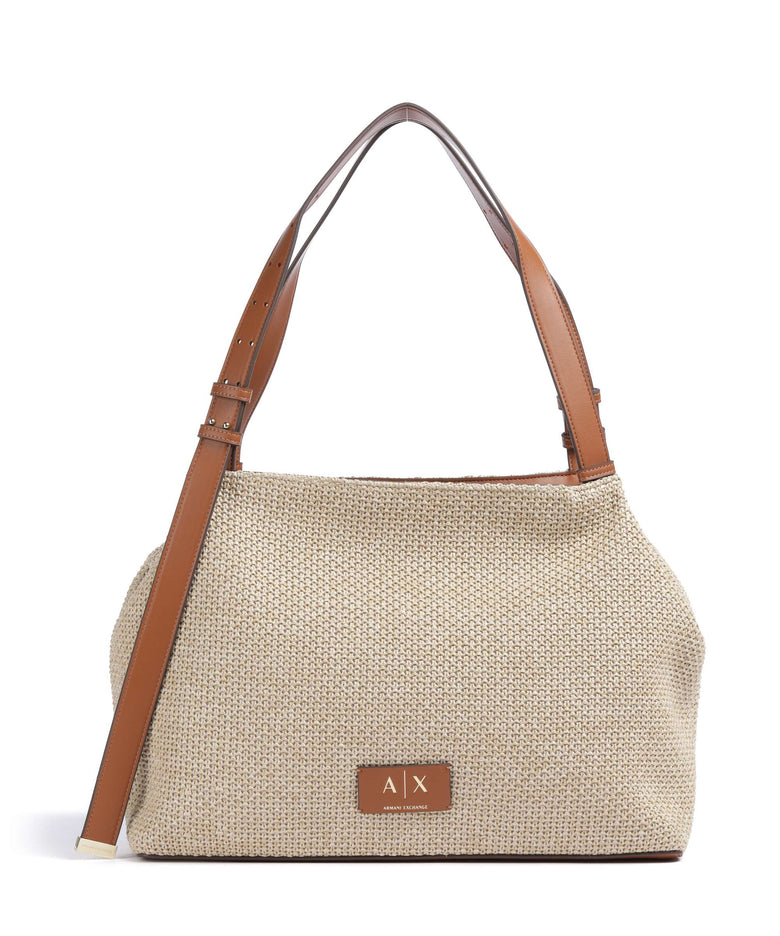 Armani Exchange Alice M Hobo bag natural/saline clay