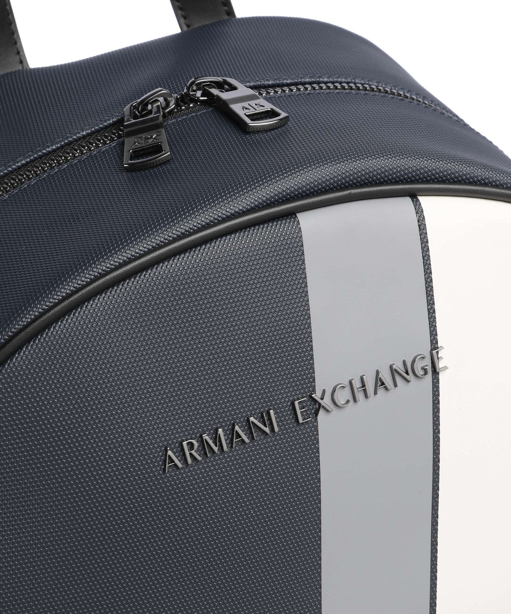Armani Exchange Dylan Backpack navy/chiseled stone/off white