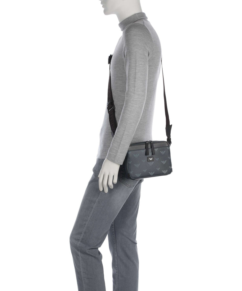 Emporio Armani Special Minorca Crossbody bag blu/eagle all over