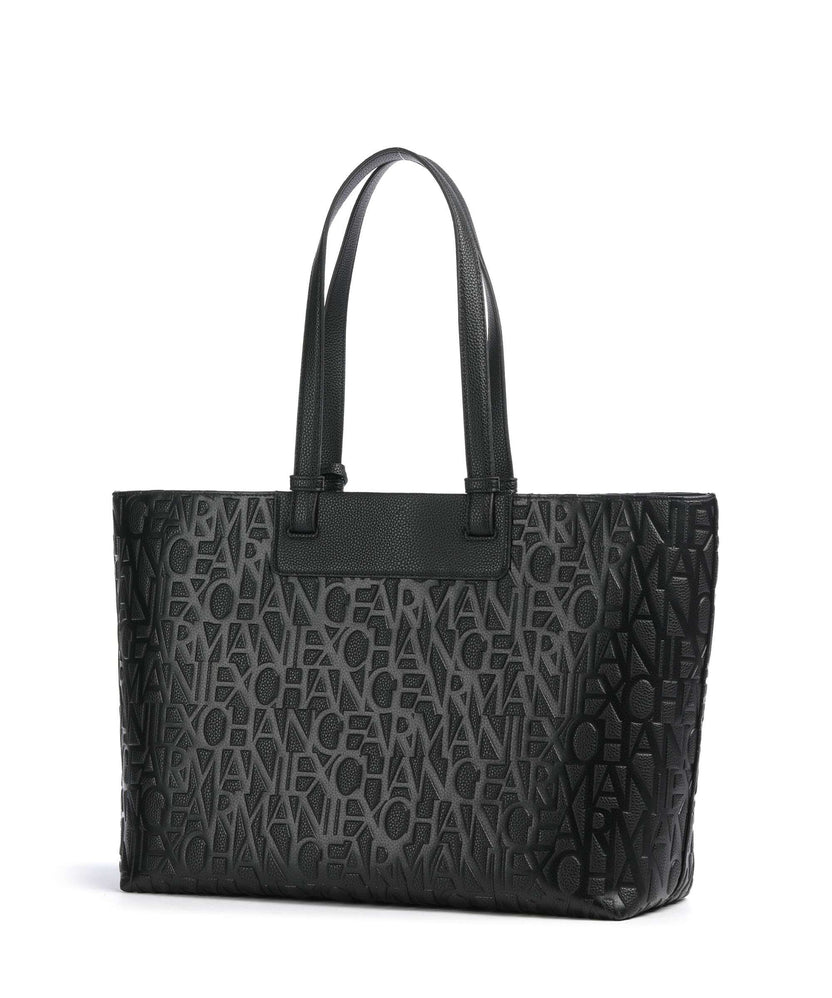 Armani Exchange Liz Monogram L Tote bag black
