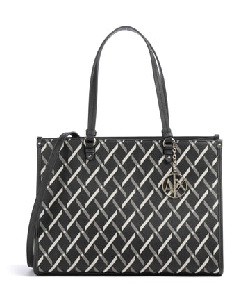 Armani Exchange Gynger Logo Shopper black