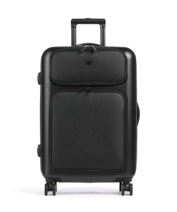 Emporio Armani Business Regenerated Valigia trolley (4 ruote) black beauty