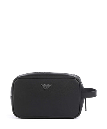 Emporio Armani Saffiano Animation Kulturbeutel black beauty