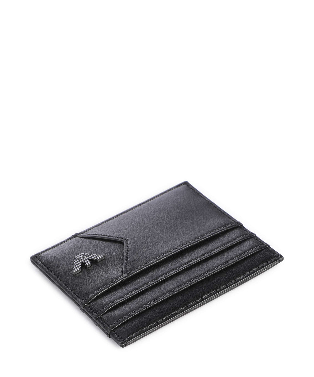 Emporio Armani Premium Nappa Credit card holder black beauty