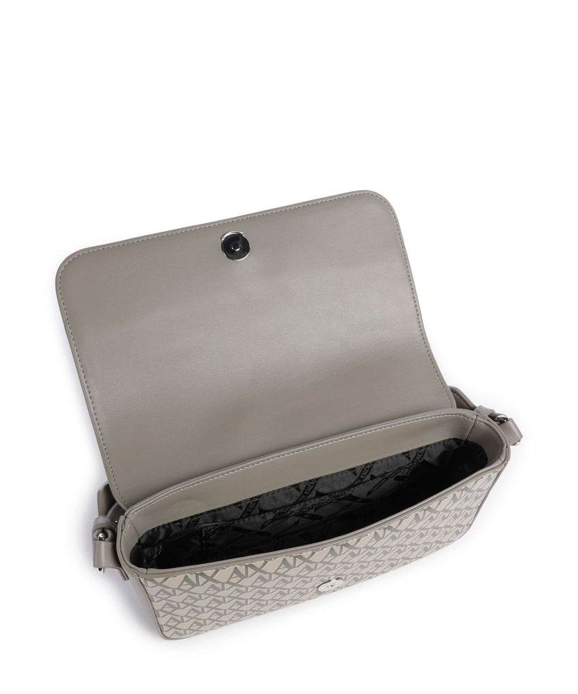 Armani Exchange Wave Monogram Crossbody bag sound sand/brown bass