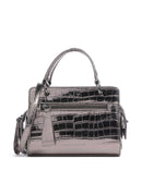 Armani Exchange Diane Mini Croco Borsa a tracolla gunmetal