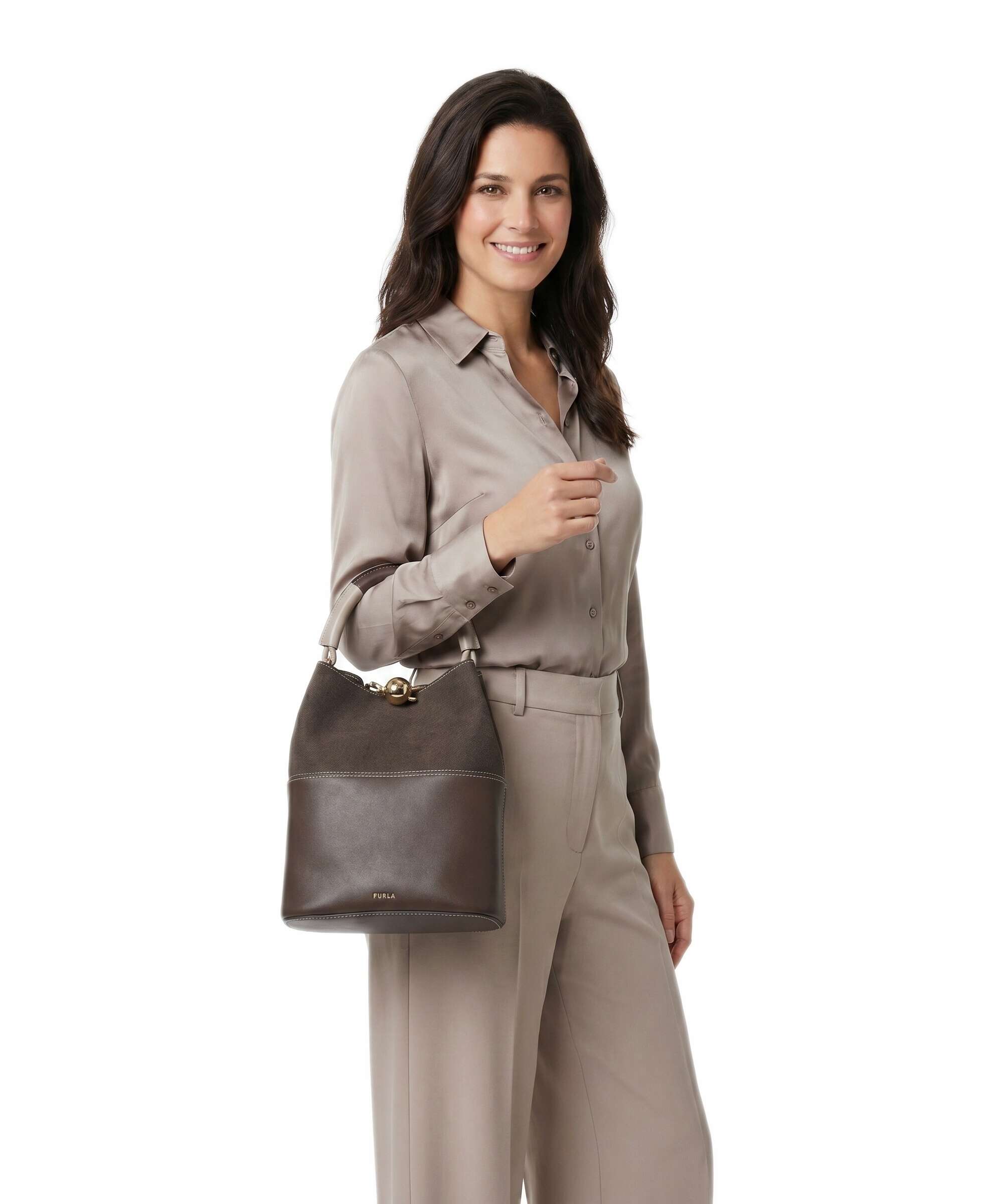 Furla Sfera S Bucket bag espresso/brown