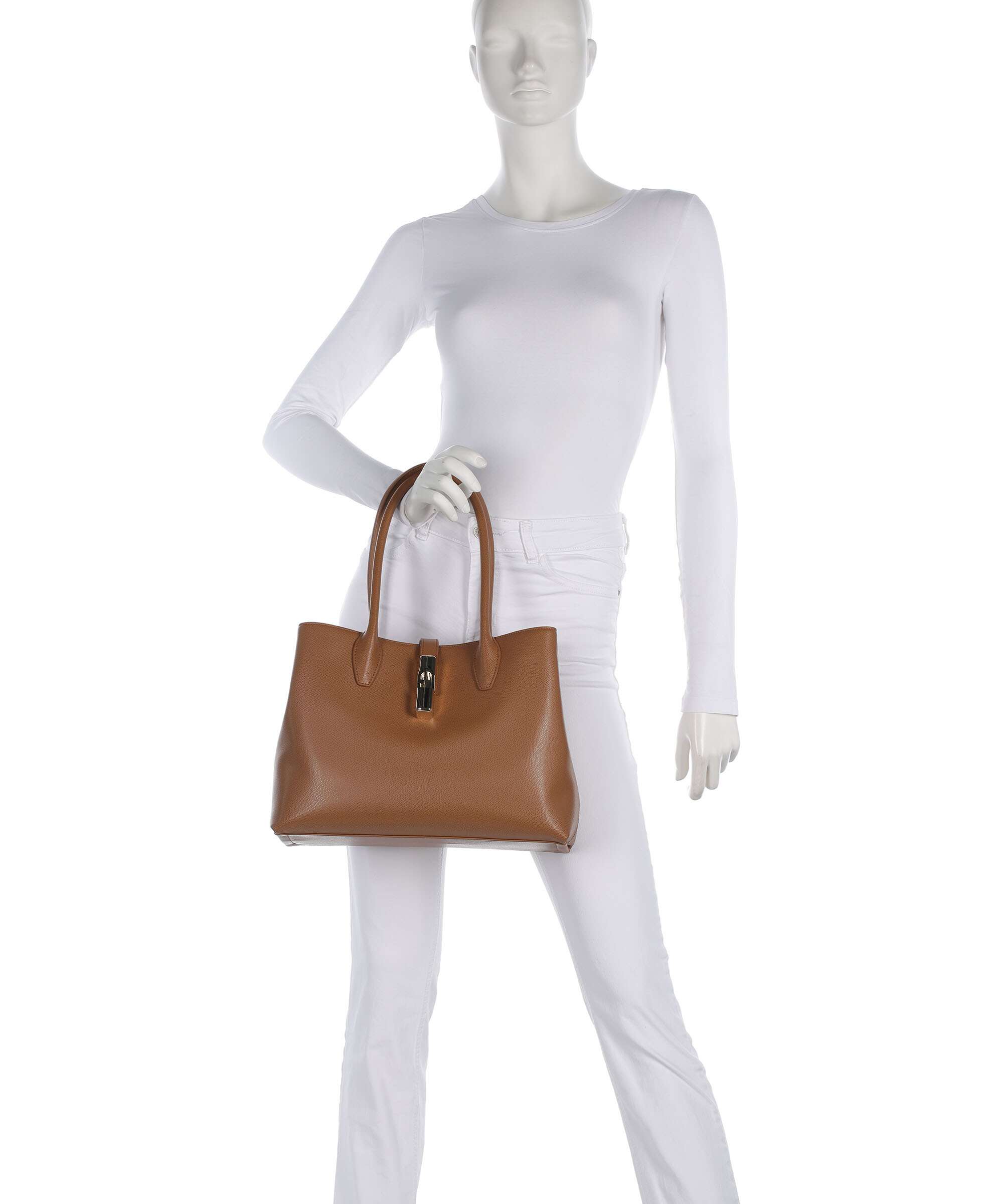 Furla Goccia M Tote bag tabacco