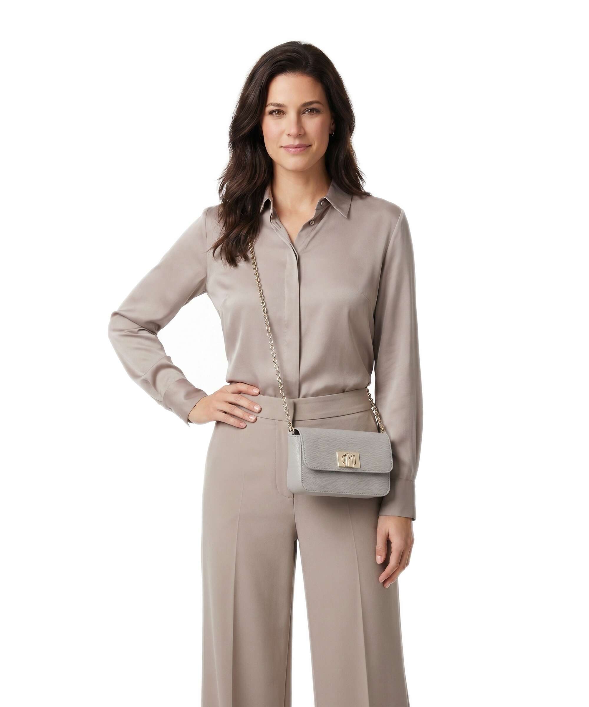 Furla 1927 Mini Crossbody bag stone gray