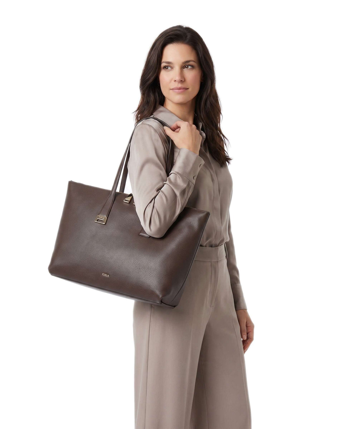 Furla Olivia L Tote bag espresso
