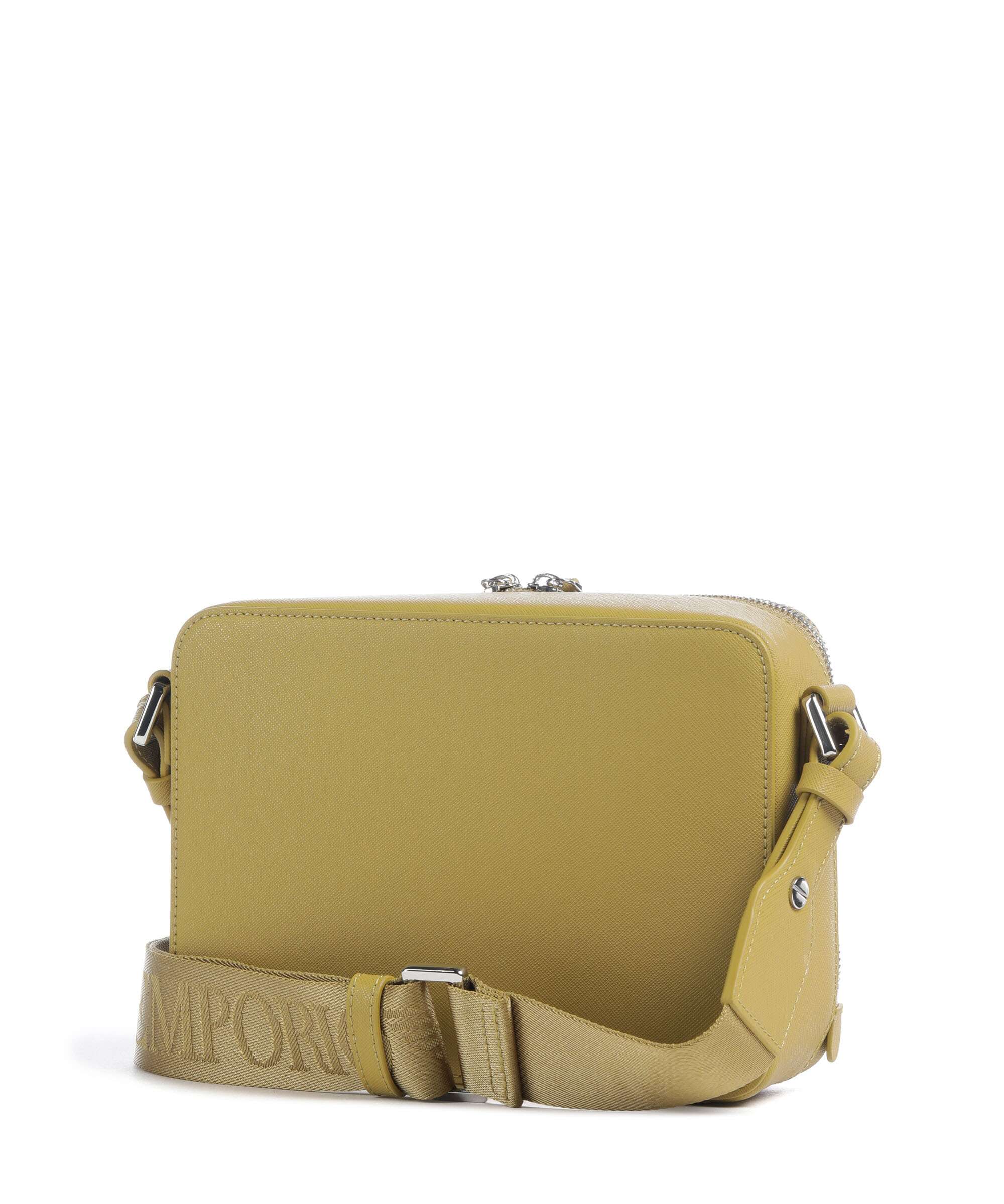 Emporio Armani Business Regenerated Crossbody bag ecru olive