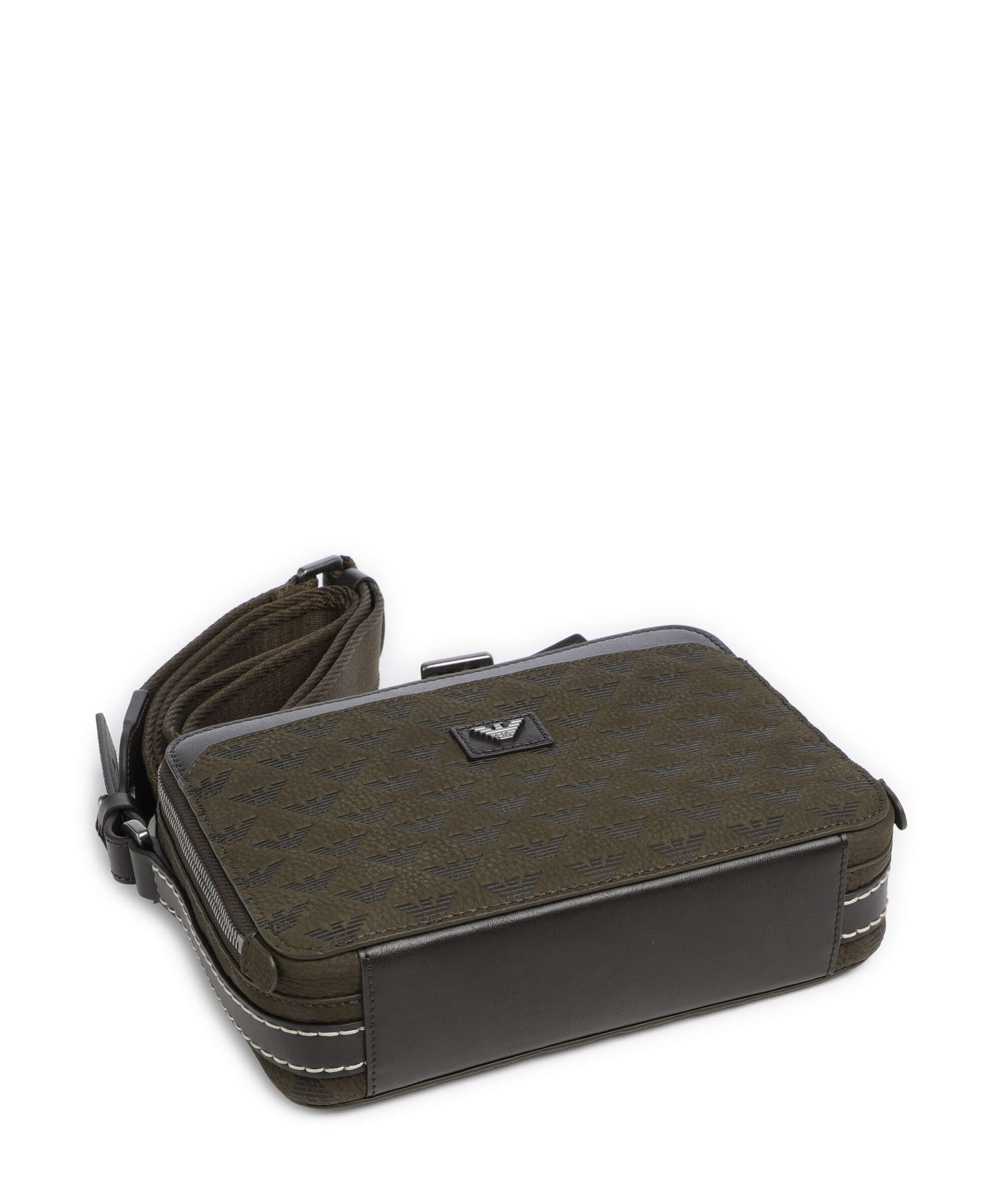 Emporio Armani Special Minorca Crossbody bag dark olive