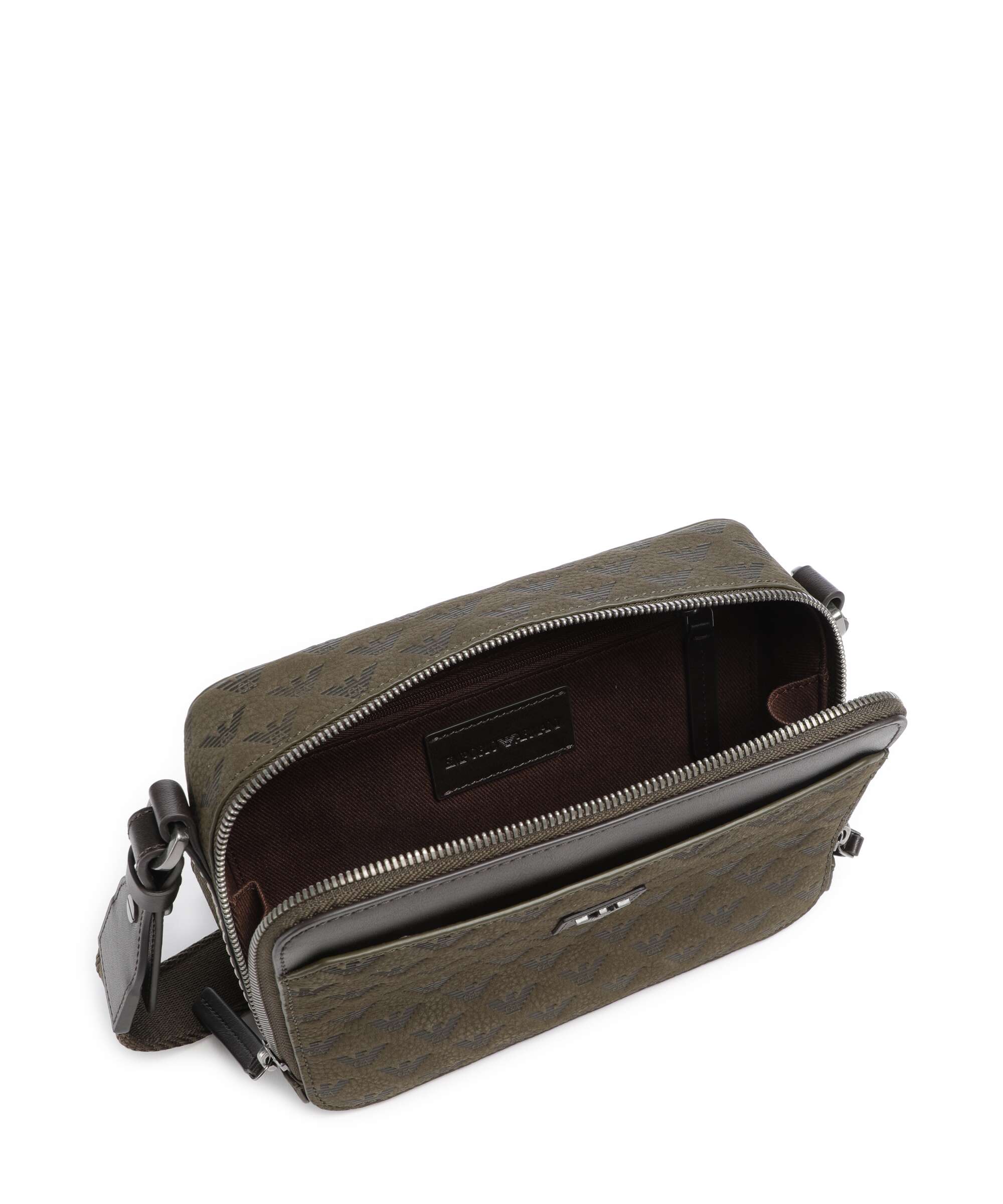 Emporio Armani Special Minorca Crossbody bag dark olive
