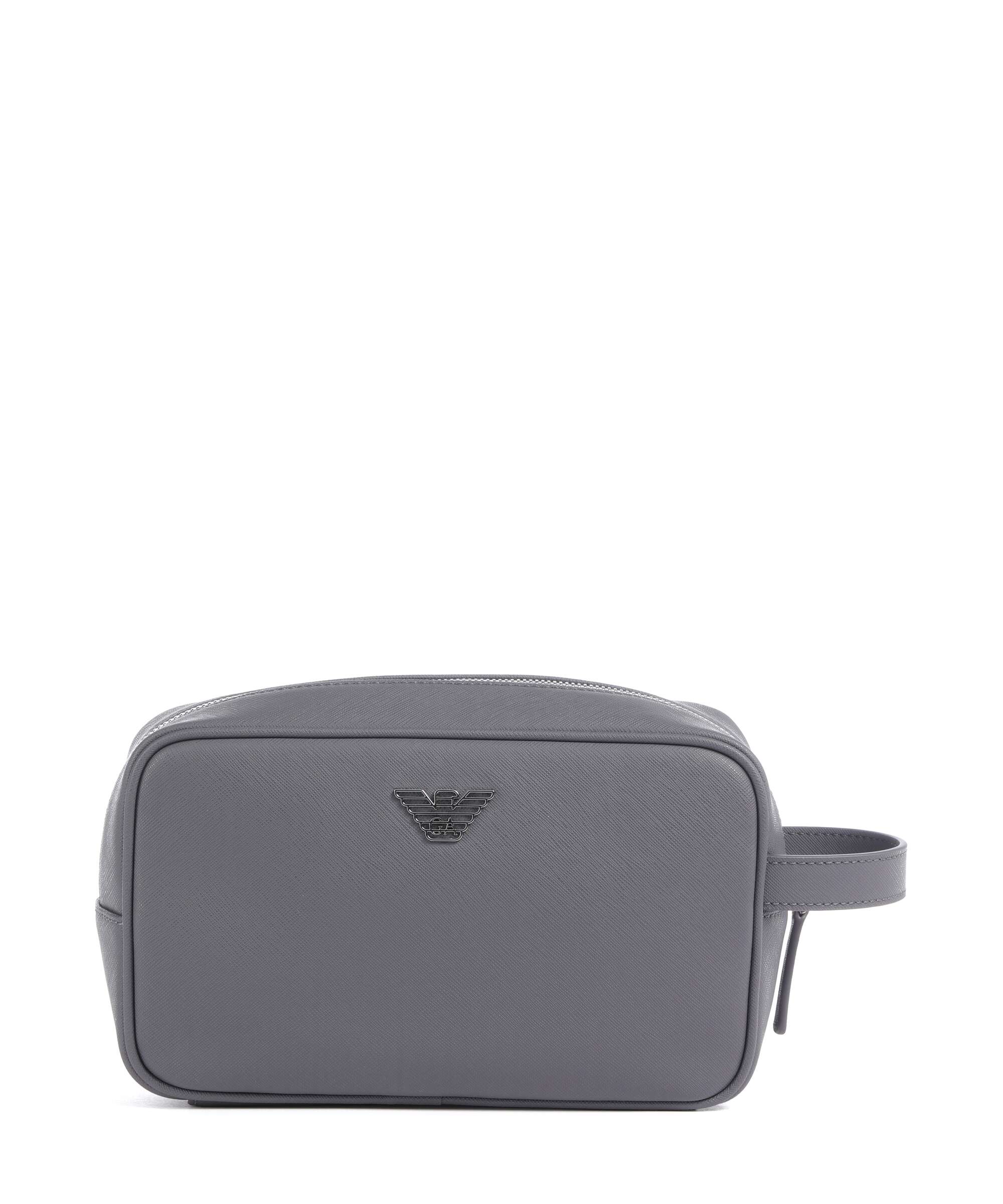 Emporio Armani Business Regenerated Toiletry bag grey