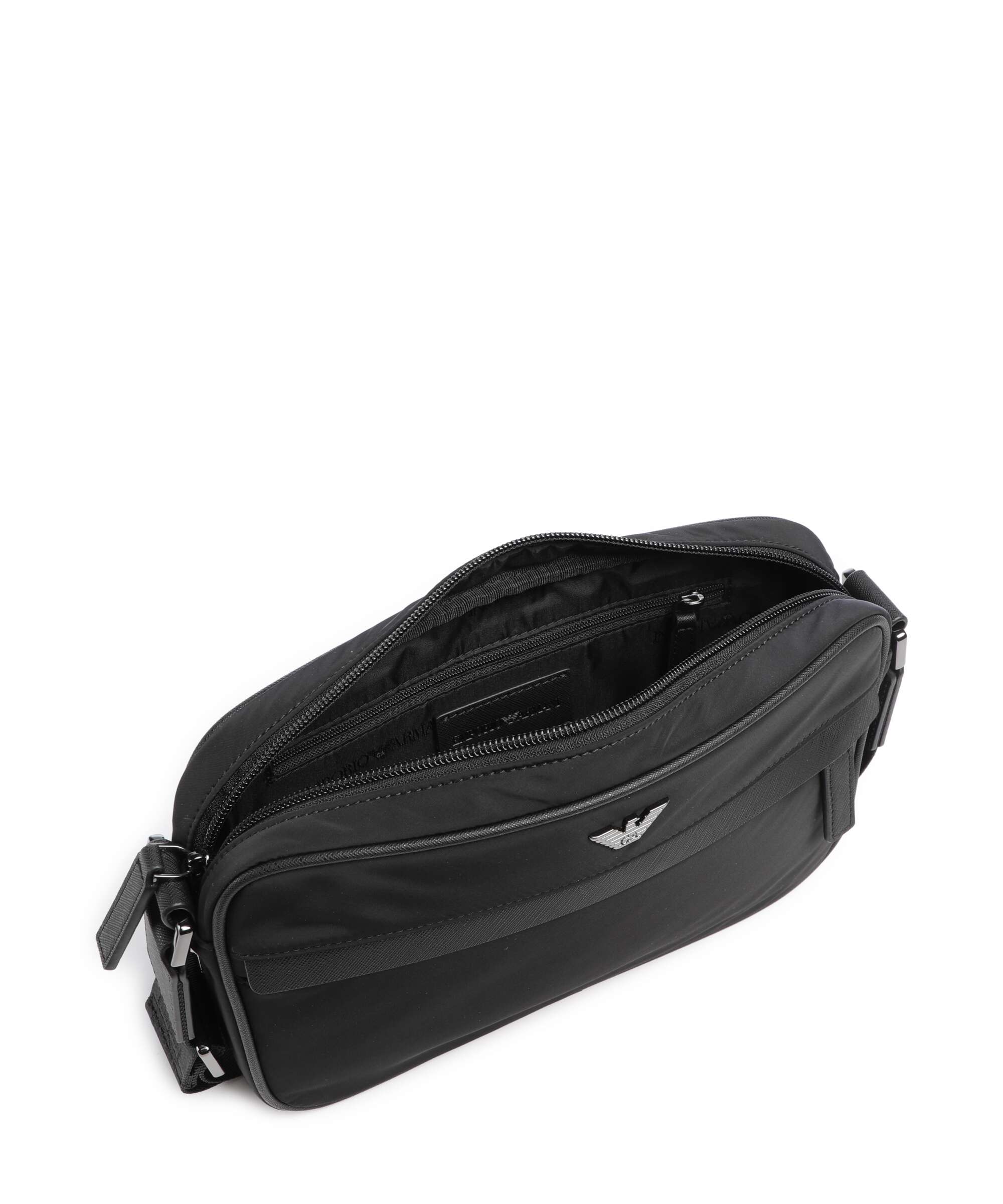 Emporio Armani Nylon Recycled Crossbody bag black beauty