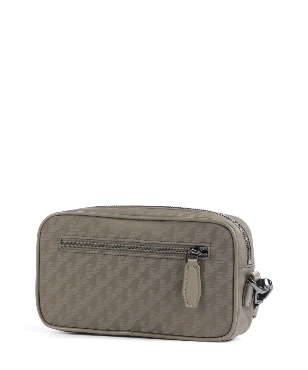 Emporio Armani Eagle All Over Toiletry bag stone gray